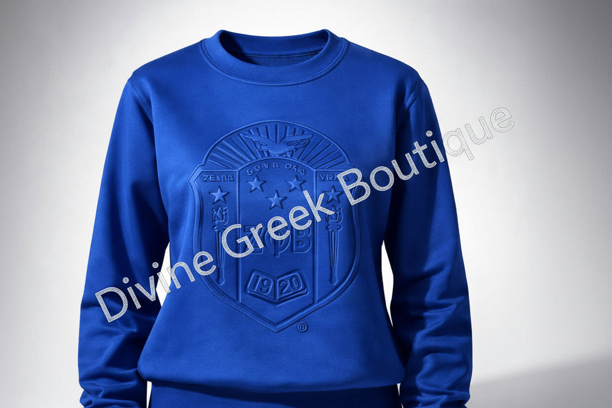Embossed Zeta Phi Beta unisex sweatshirt