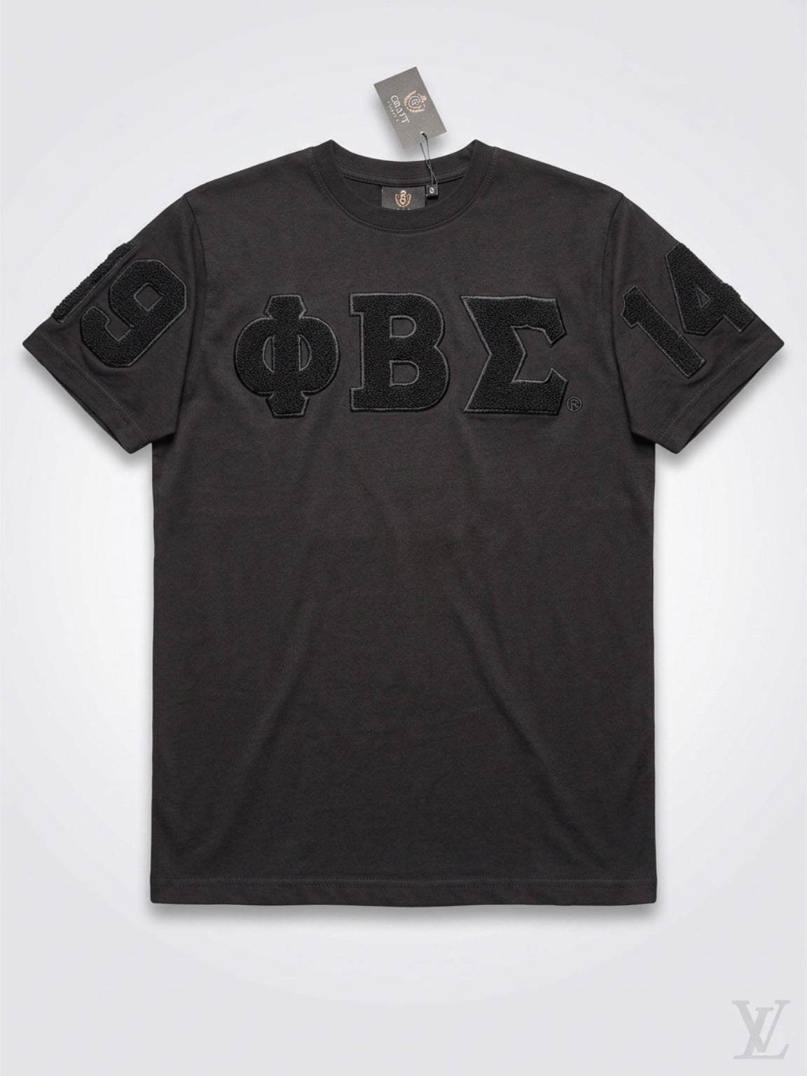 Phi Beta Sigma Black on Black chenille shirt