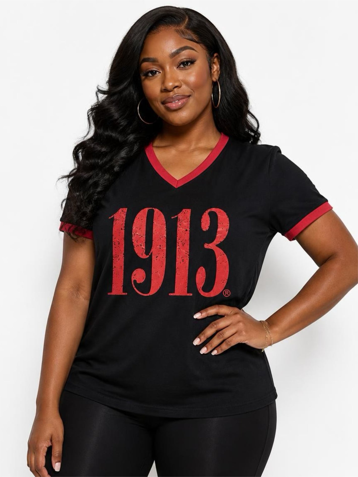 Delta Sigma Theta v neck unisex t shirt