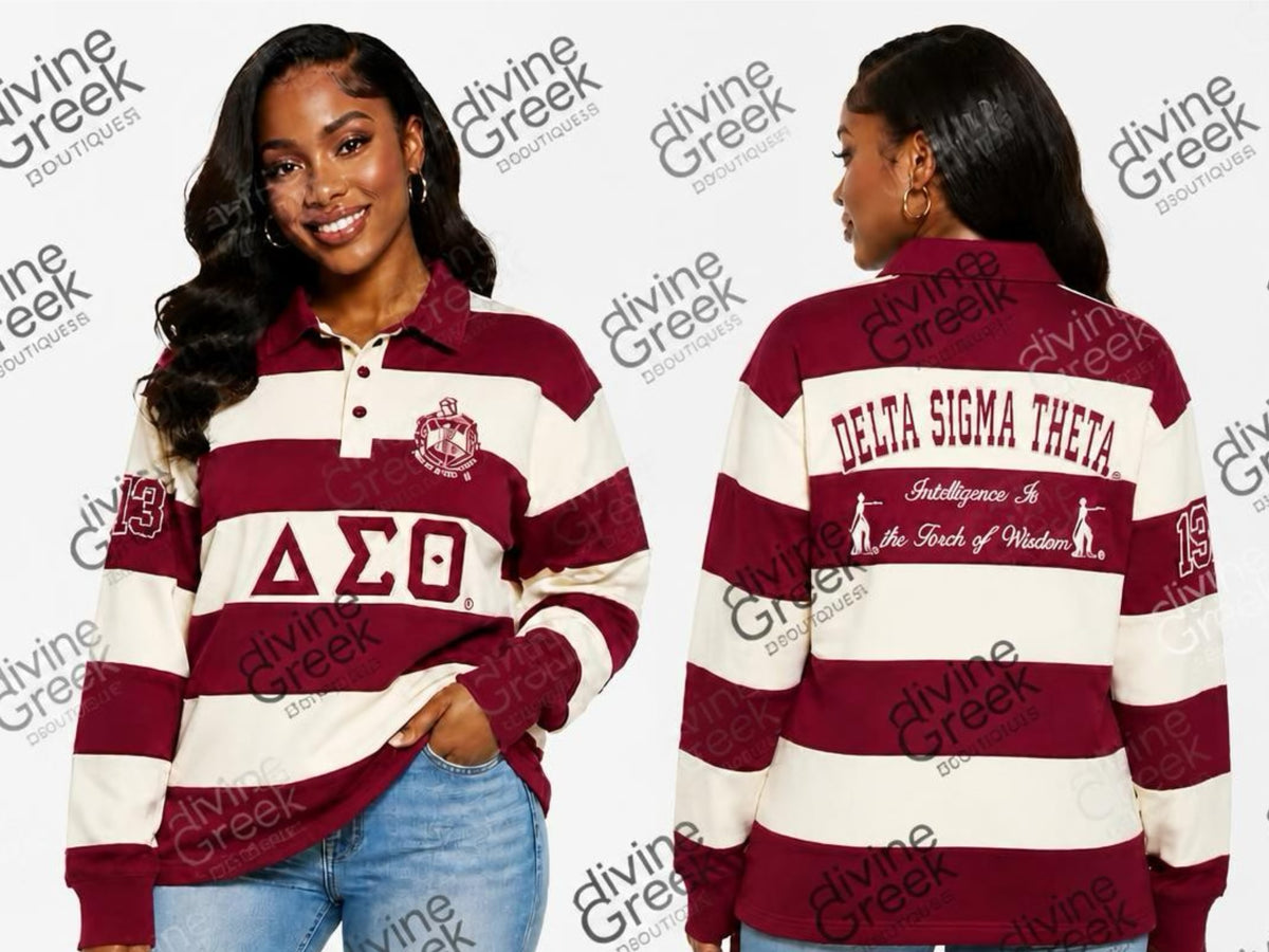 Delta Sigma Theta rugby shirt