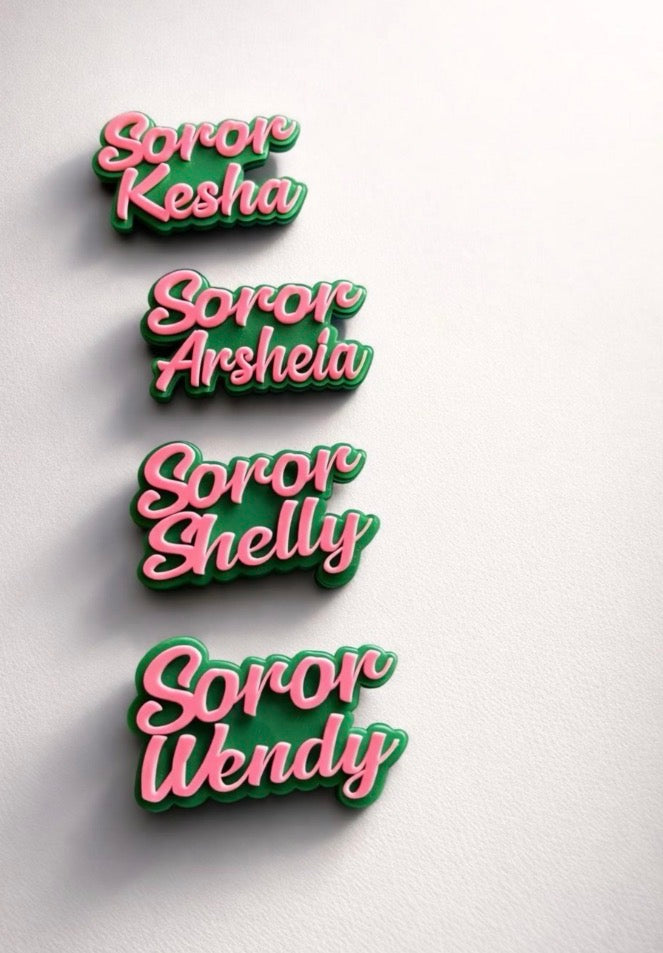 Soror name tags