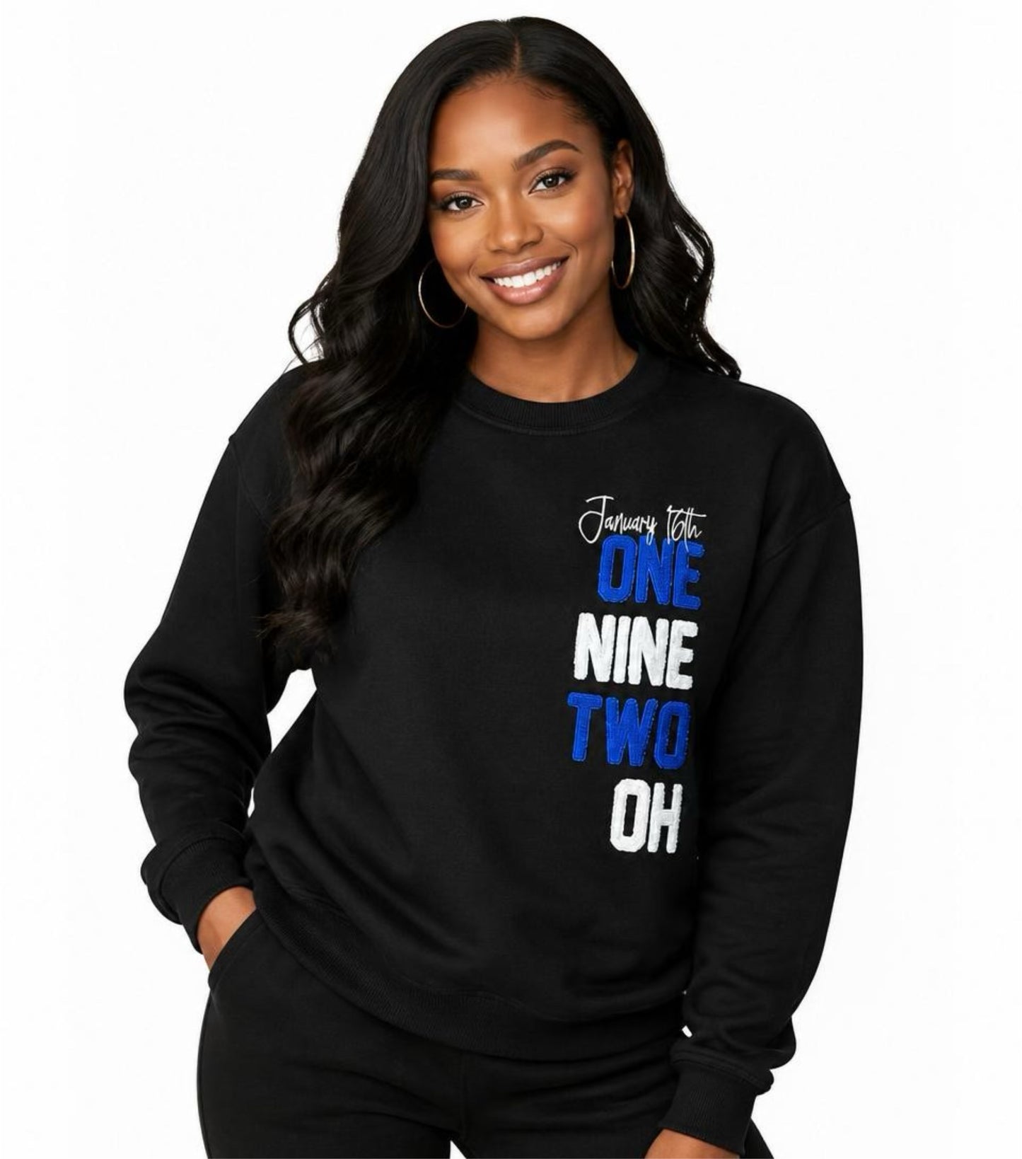 Zeta Phi Beta chenille sweatshirt