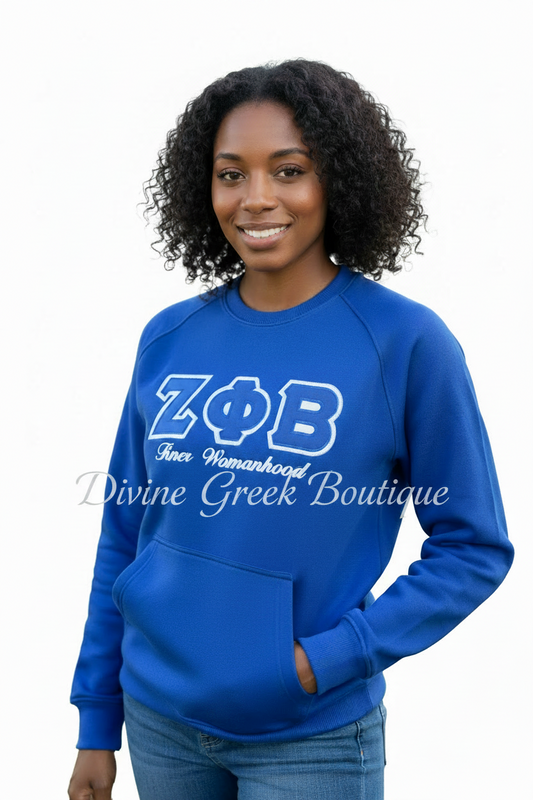 Zeta Phi Beta sweatshirt with pockets