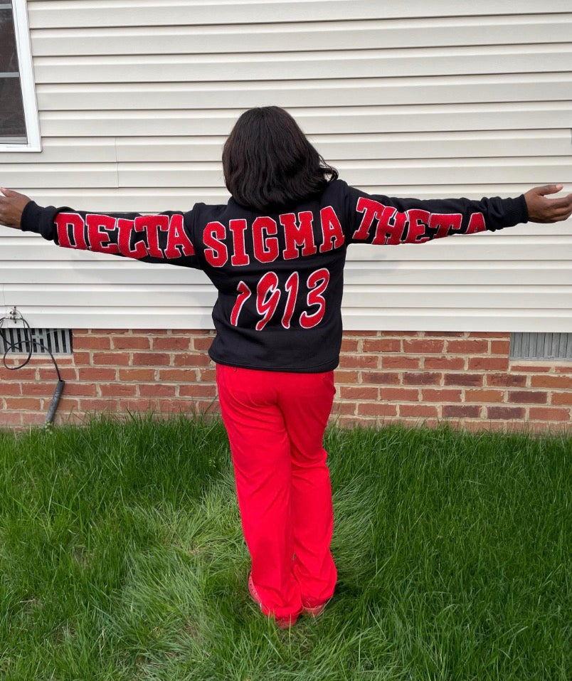 Delta Sigma Theta chenille sweatshirt