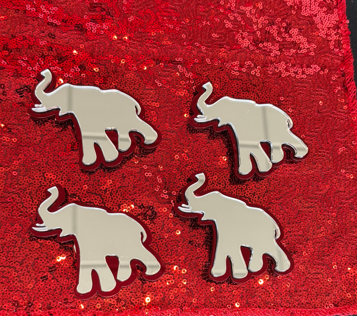 Delta acrylic brooch pins
