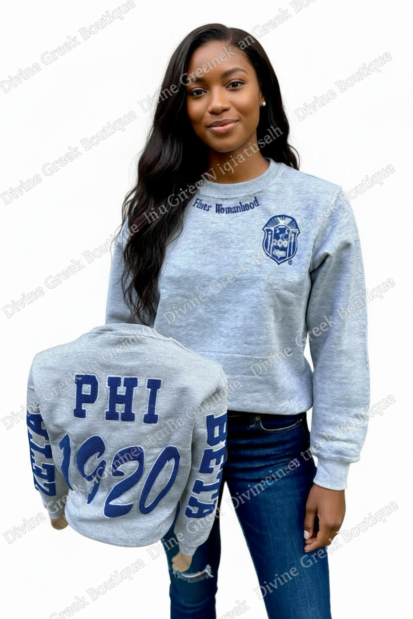 Zeta Phi Beta chenille sweatshirt