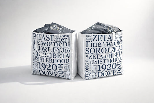 Zeta Phi Beta extra large shopping bags