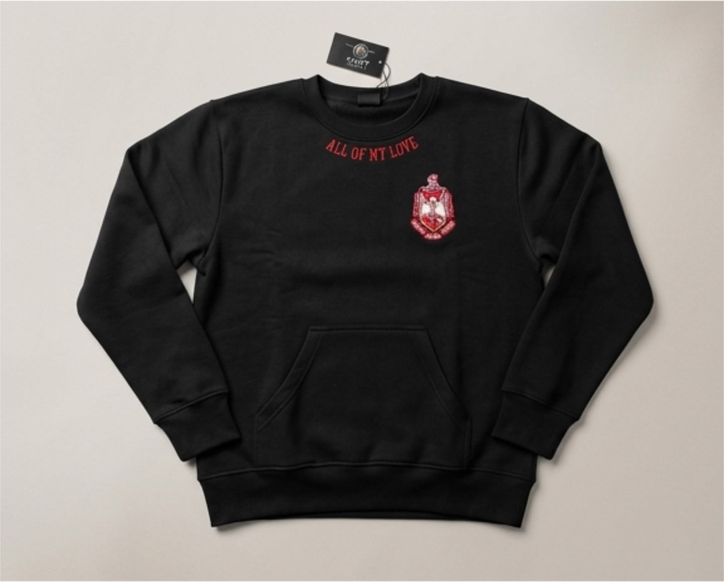 Delta Sigma Theta chenille unisex sweatshirt with POCKETS