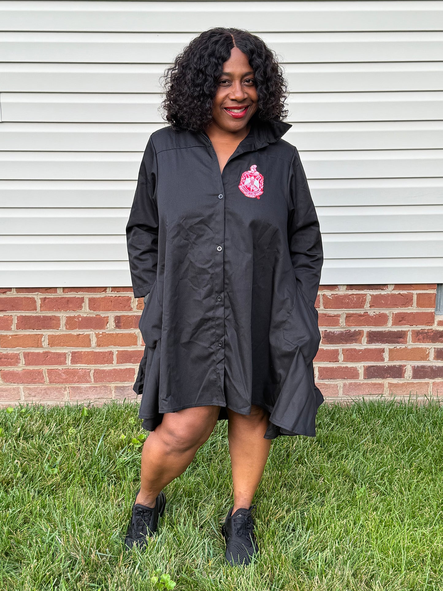 Delta Sigma Theta hi low dresses