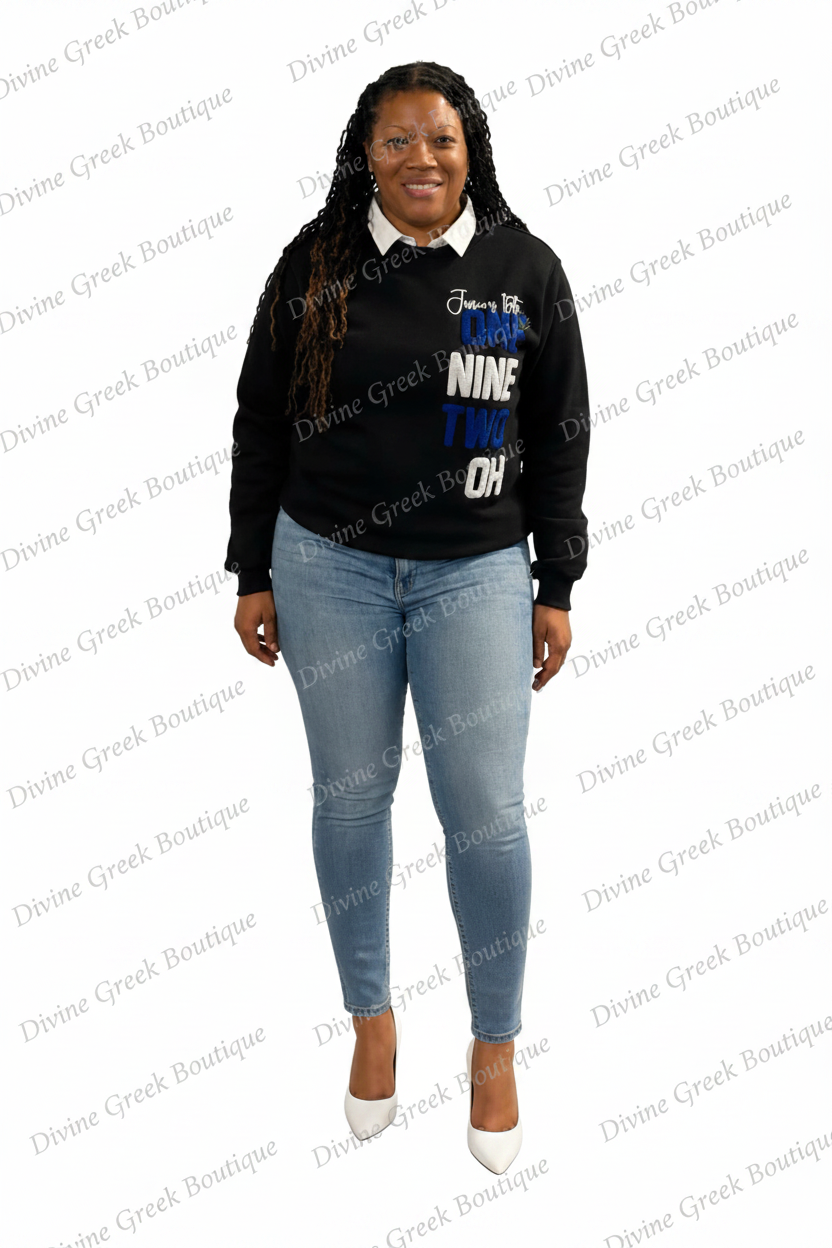 Zeta Phi Beta chenille sweatshirt