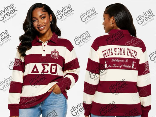 Delta Sigma Theta rugby shirt