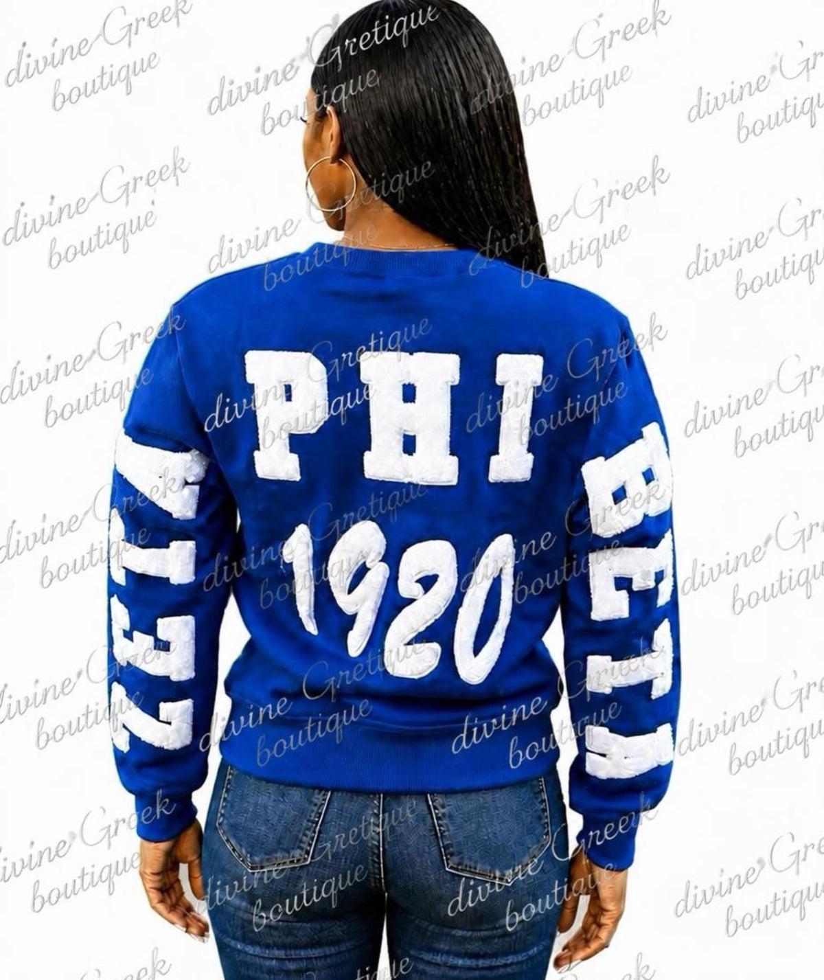 Zeta Phi Beta chenille sweatshirt