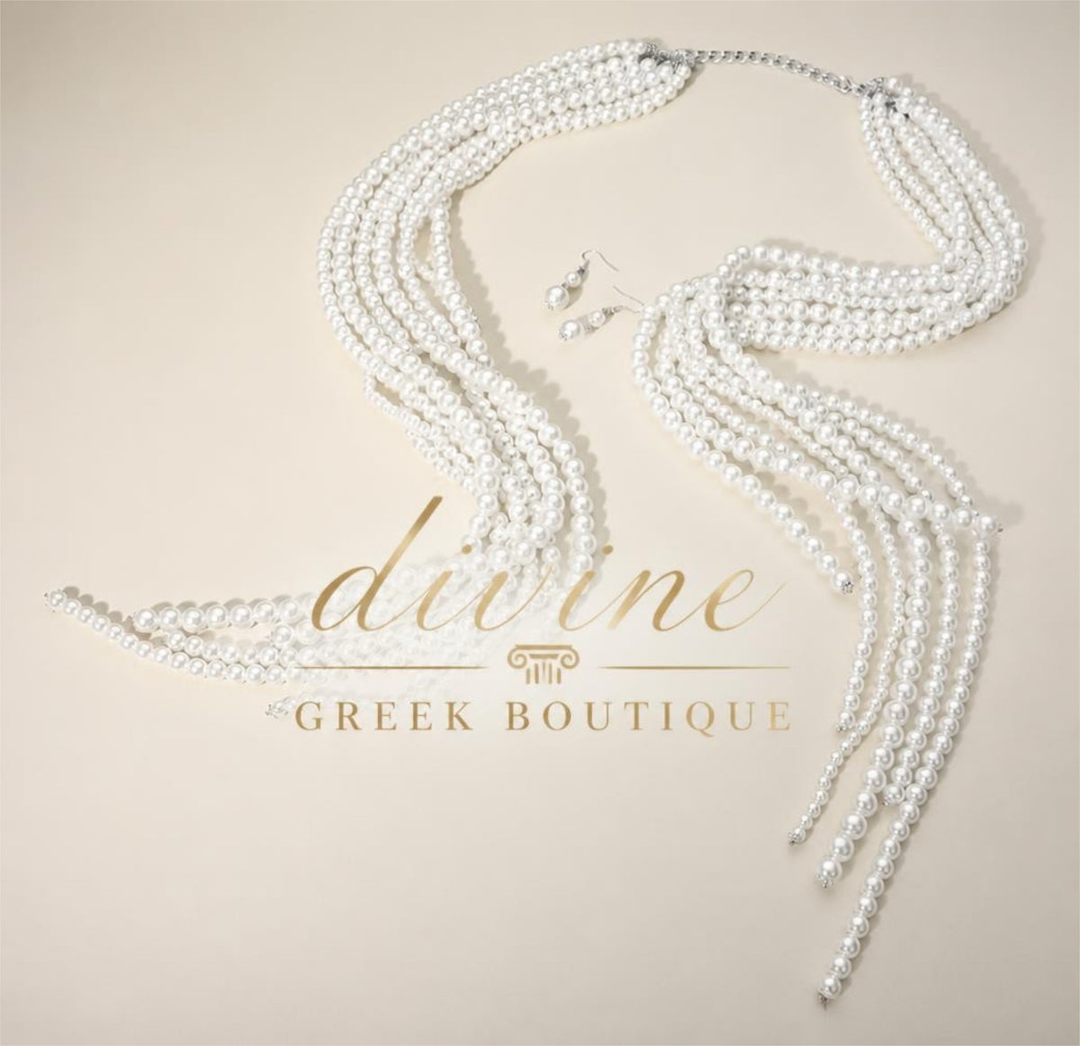 Long pearl necklace