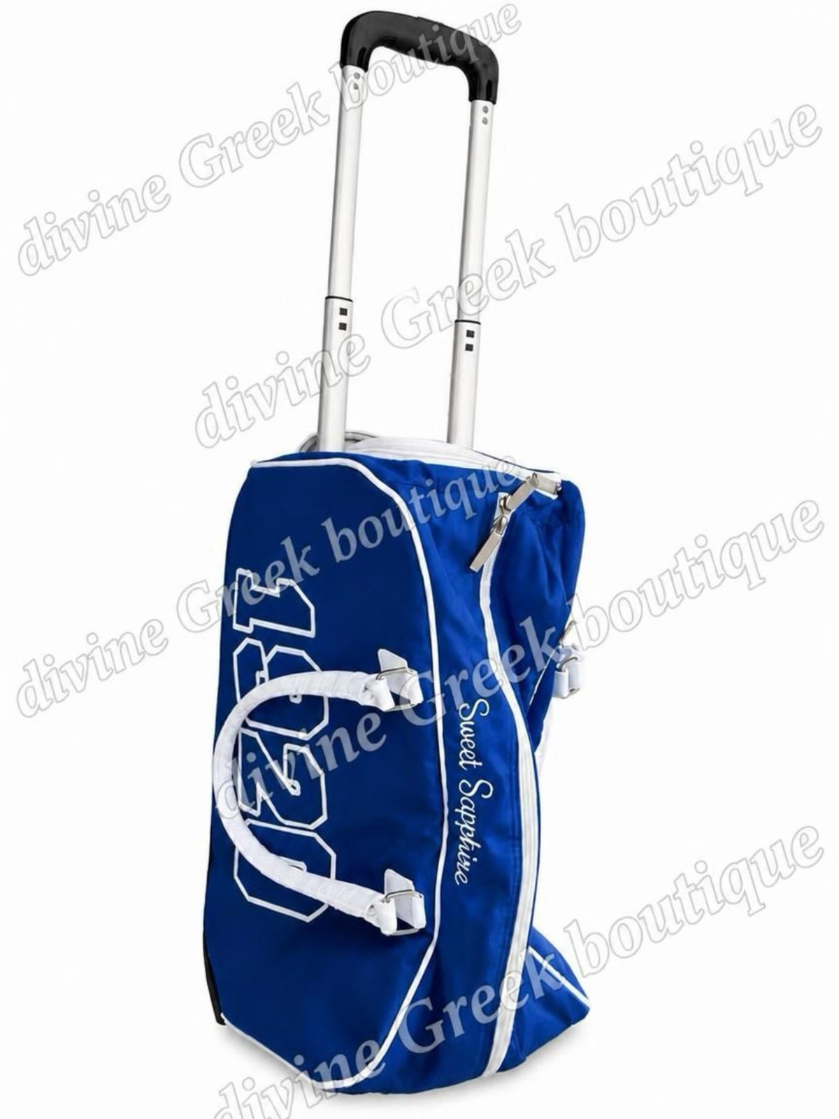 Zeta Phi Beta embroidered trolley bags