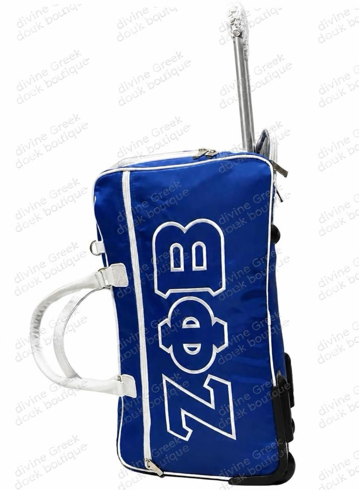 Zeta Phi Beta embroidered trolley bags