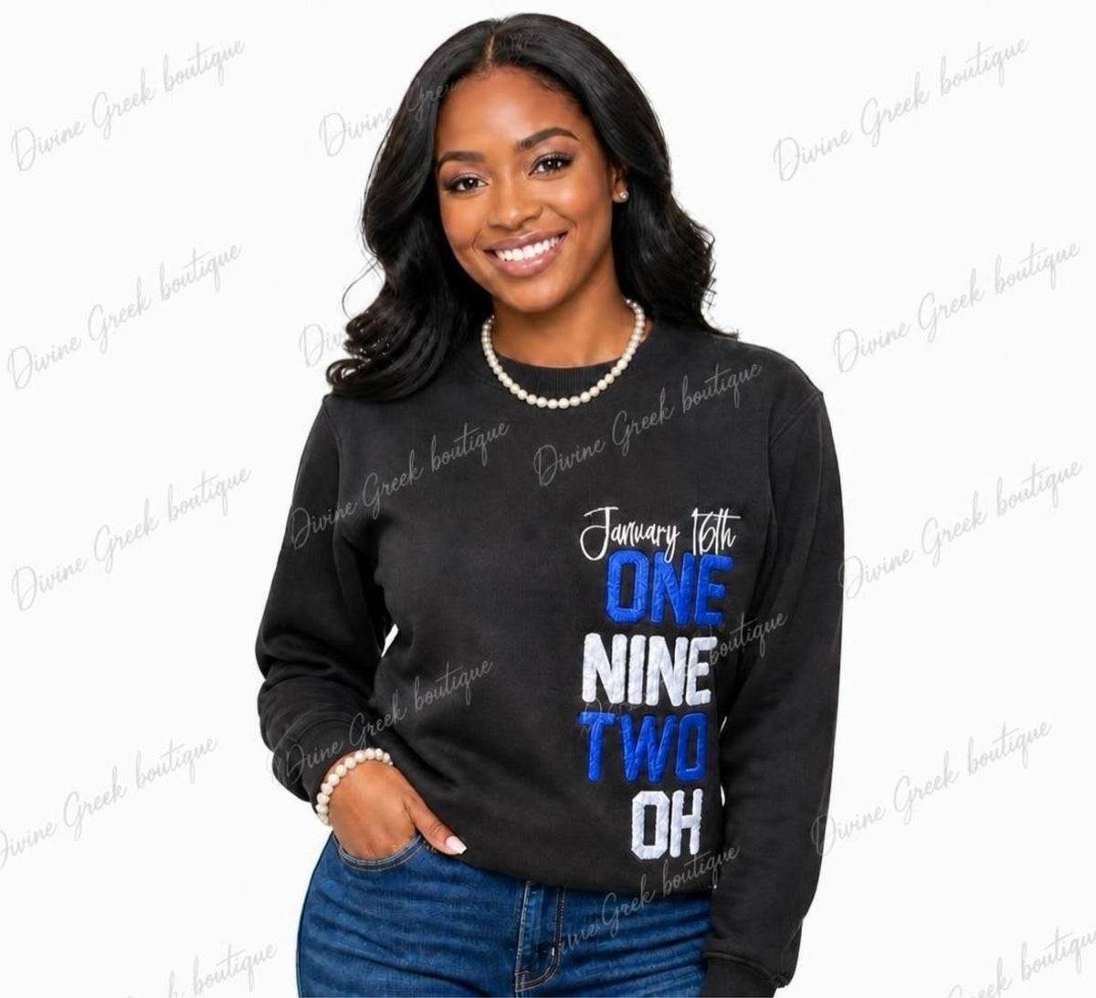 Zeta Phi Beta chenille sweatshirt